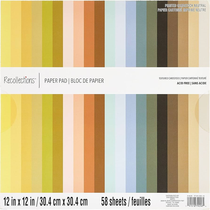 Neutral Paper Pad, 12”; x 12”; by Recollections™ | Amazon (US)