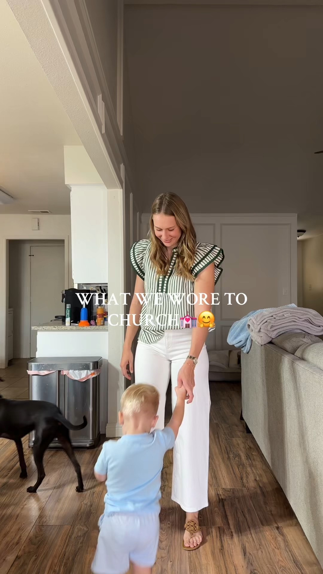 Sunday church outfits!! 

Got this shirt at a boutique in Fredericksburg, I have it linked on ShopMy! 
Wearing a 4 in the jeans
R is in a size 18mon! 

#LTKBaby #LTKSeasonal #LTKFindsUnder50