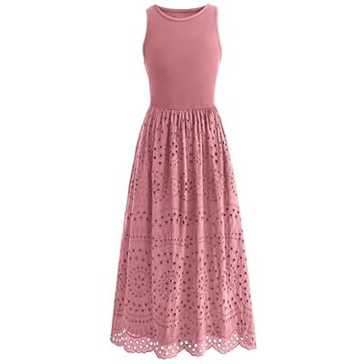 dowerme Women Summer Dresses 2026 Casual Sleeveless Crewneck A-Line… | Amazon (US)
