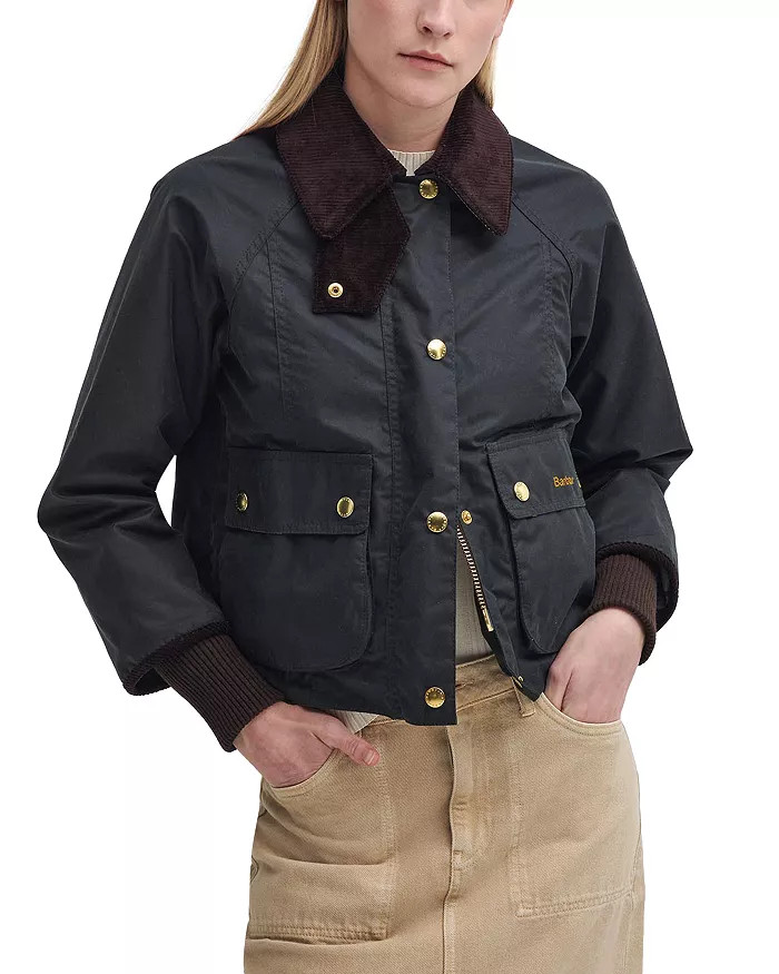 Barbour Beadnell Cropped Waxed Coat Back to results -  Women - Bloomingdale's | Bloomingdale's (US)