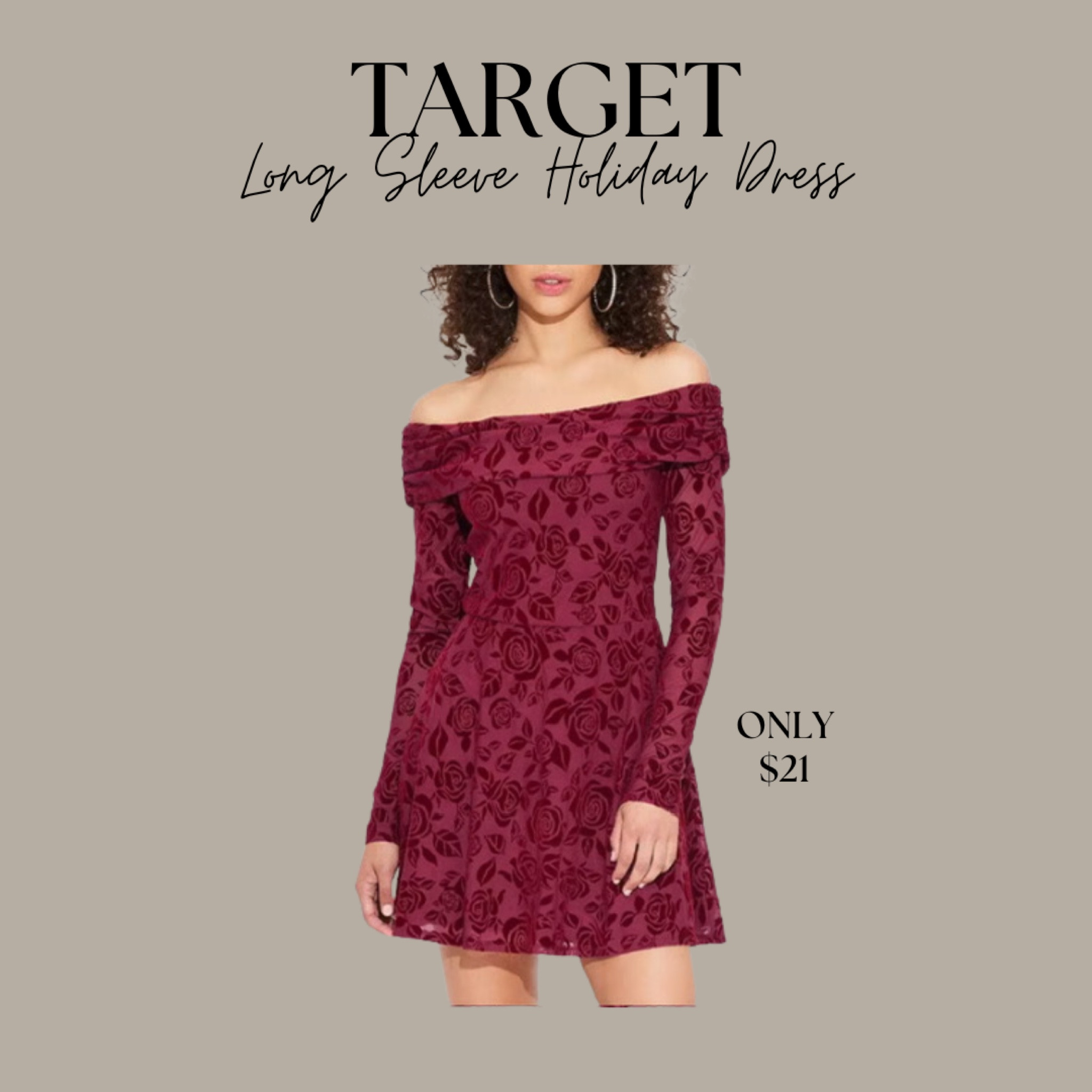 Long sleeve holiday dress from Target for only $21!!

affordable holiday dress, holiday party, seasonal style, festive fashion, affordable fashion, inexpensive dress, off the shoulder holiday dress, party dresss

#LTKFindsUnder50 #LTKHoliday #LTKItBag