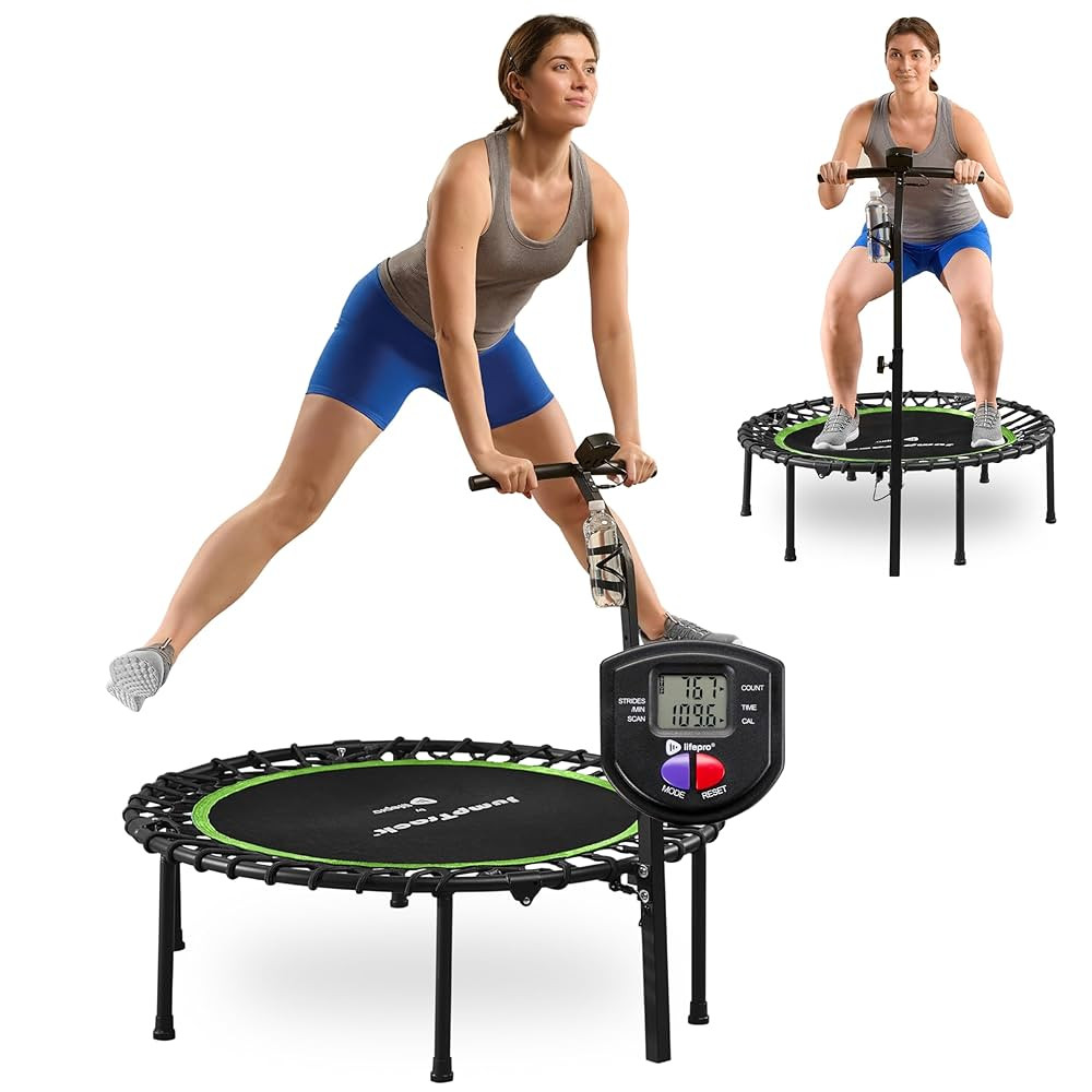 Lifepro JumpTrack 40” Rebounder Trampoline – 225 lb or 350 lbs Max Weight Portable Silent Bun... | Amazon (US)
