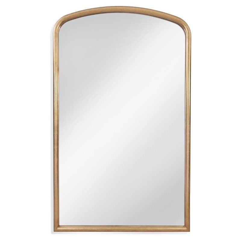Bassett Mirror Brookings Leaner Mirror in Antique Gold Leaf | Homesquare