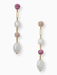 pearl power linear earrings | Kate Spade Outlet