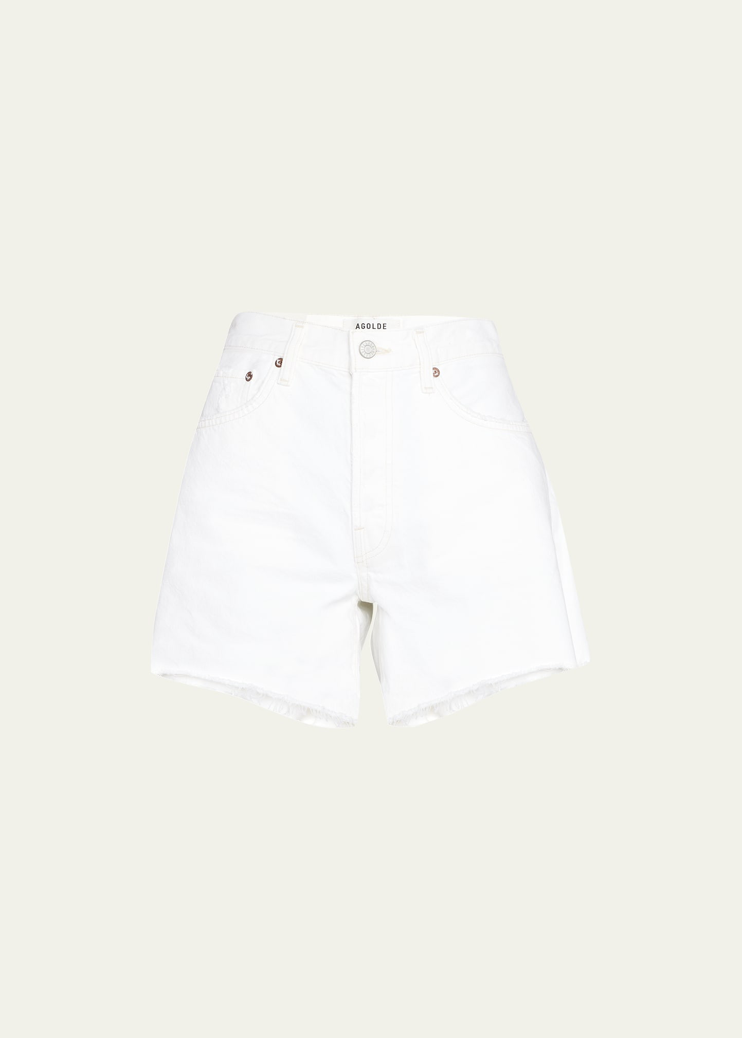AGOLDE Parker Long Frayed Shorts | Bergdorf Goodman