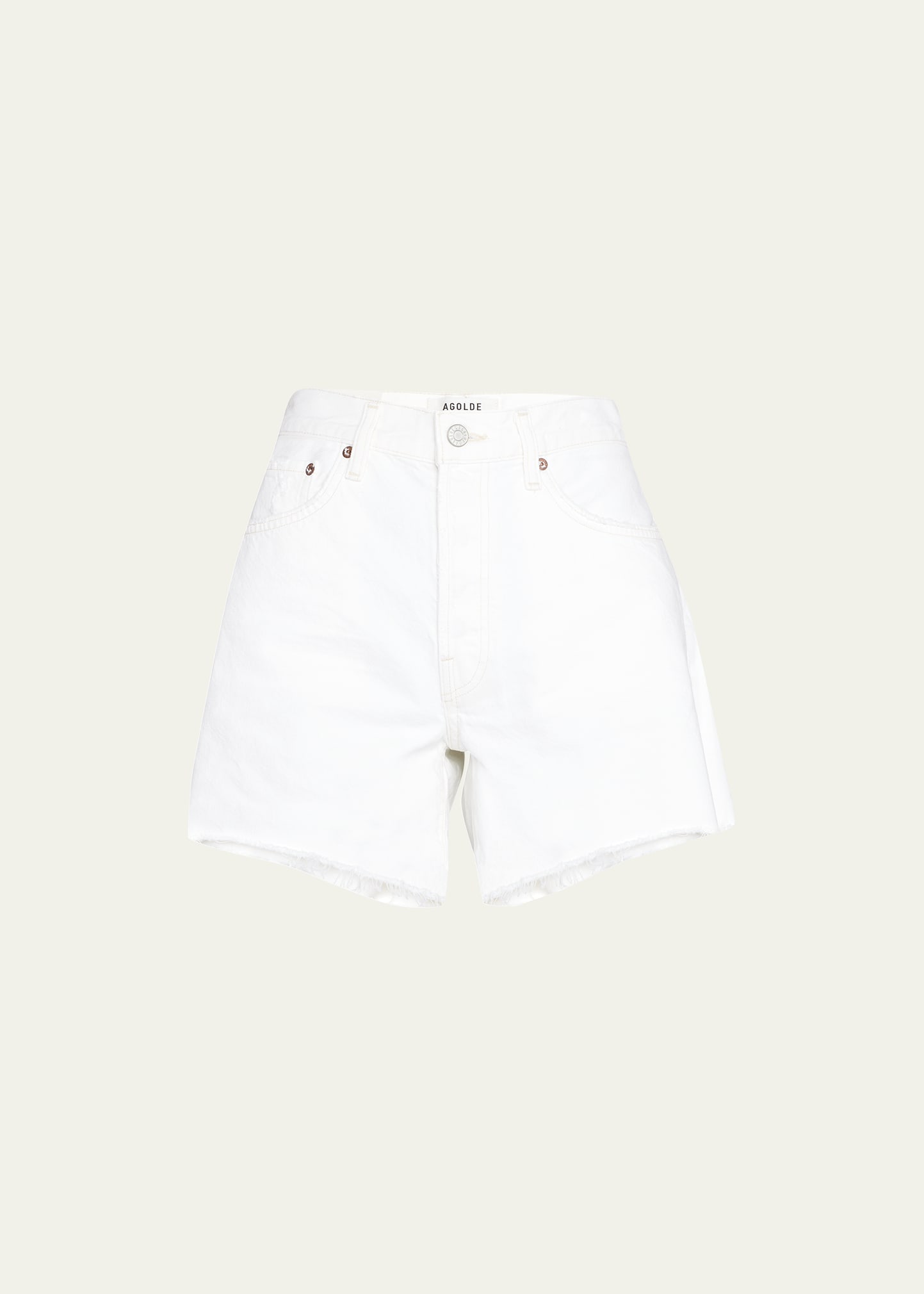 AGOLDE Parker Long Frayed Shorts | Bergdorf Goodman