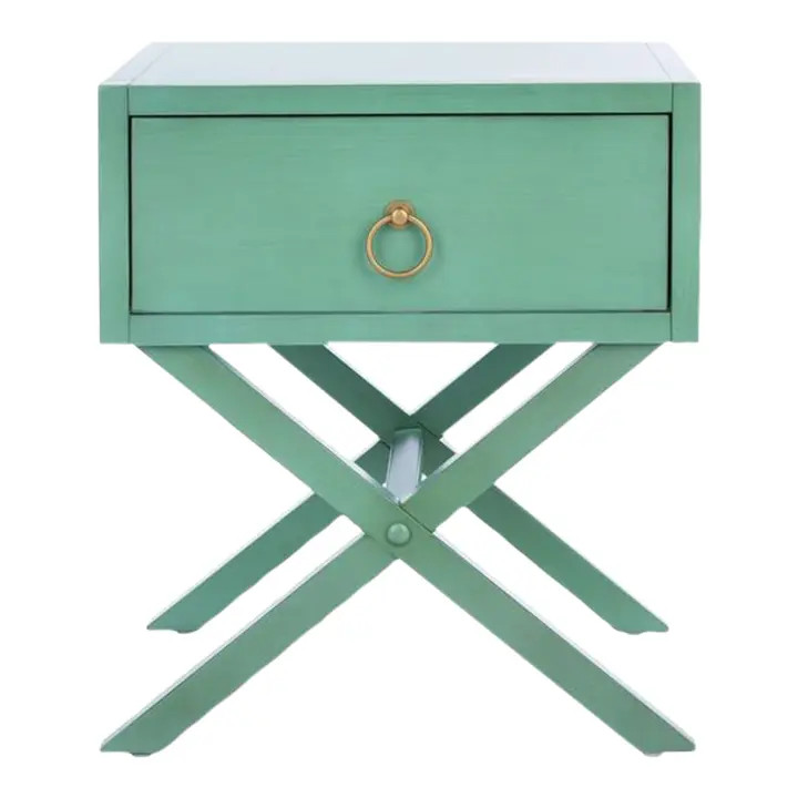 Odilia 1 Drawer Nightstand - Turquoise | Chairish