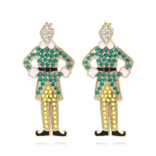 Elf Earrings for Women/ Adults. Cute Pair of Buddy Earrings for All. Great Elf Movie Themed Earrings for Women, Christmas Parties, Christmas Gifts, and More. Great Pair of Elf Earrings for Elf Themed Christmas Parties. Hand Jeweled Pair of Elf Earrings. | Amazon (US)