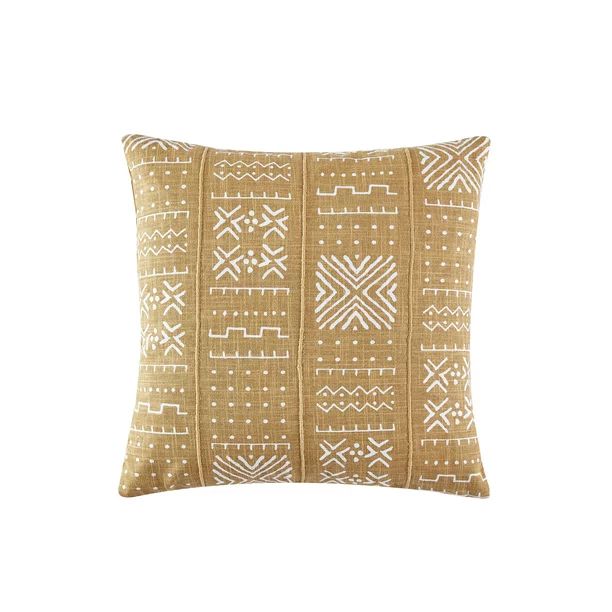 Kila Decorative Throw Pillow, Square, 18" x 18", Mustard, 1 Piece - Walmart.com | Walmart (US)