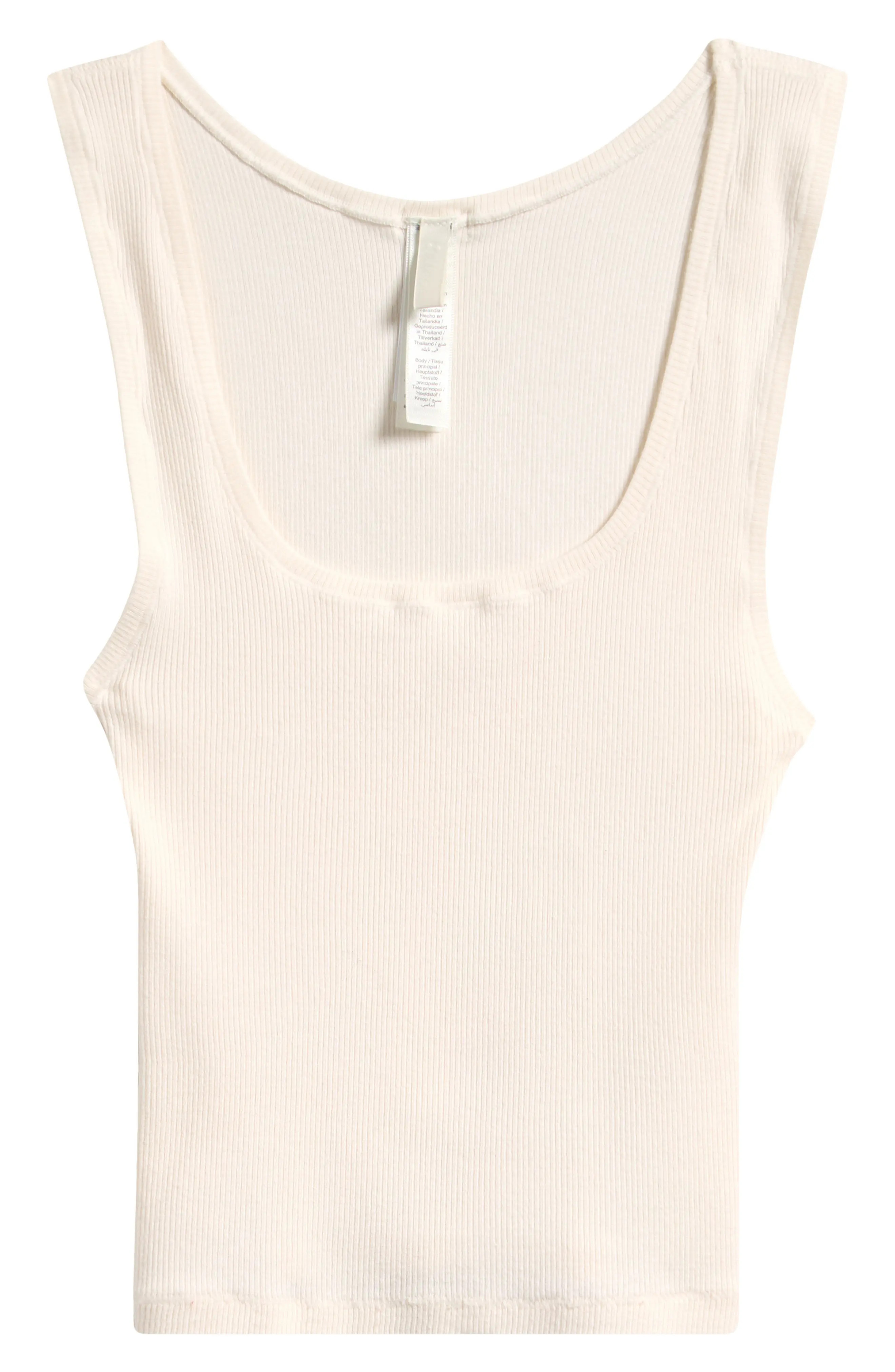 SKIMS Cotton Rib Tank in Marble at Nordstrom, Size 3 X | Nordstrom