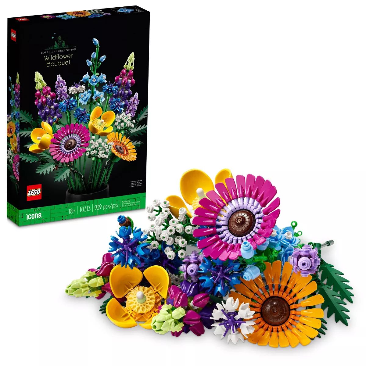 LEGO Icons Wildflower Bouquet Artificial Flowers 10313 | Target
