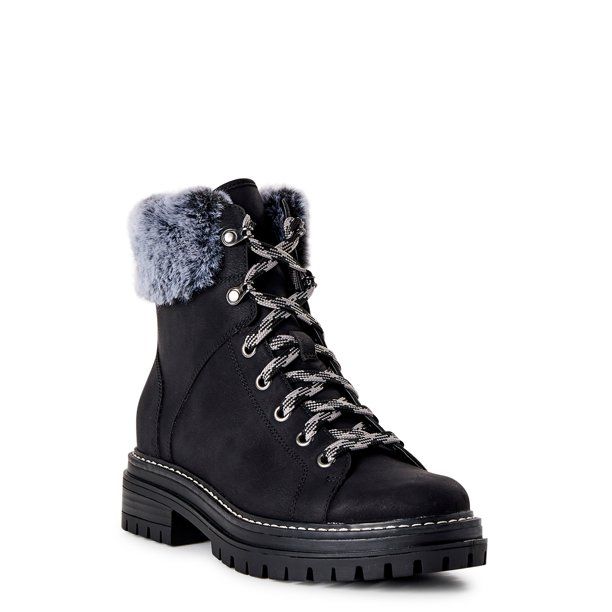 Time and Tru Women's Hiker Boots, Wide Width Available - Walmart.com | Walmart (US)