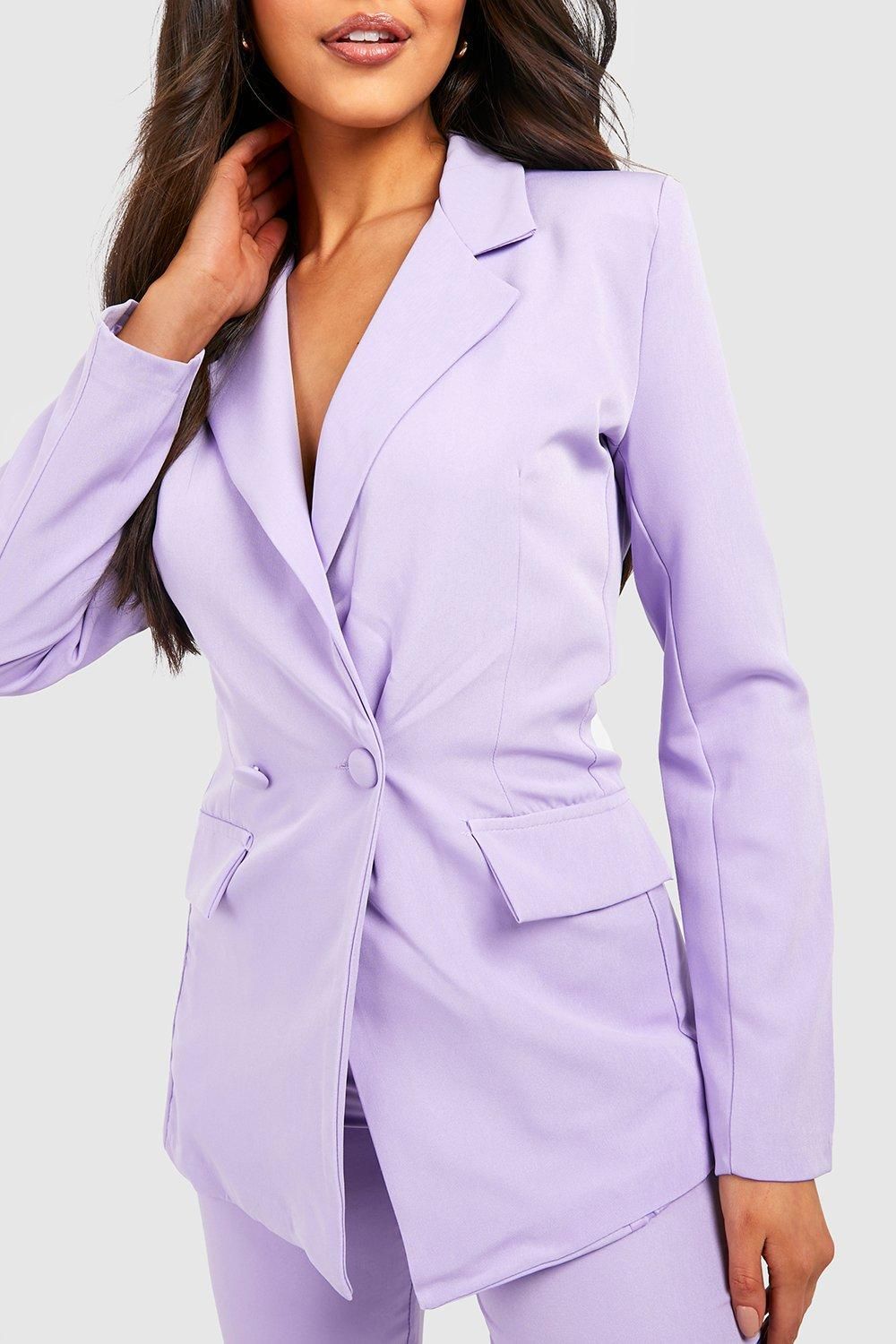 Plunge Tailored Fitted Blazer | Boohoo.com (US & CA)