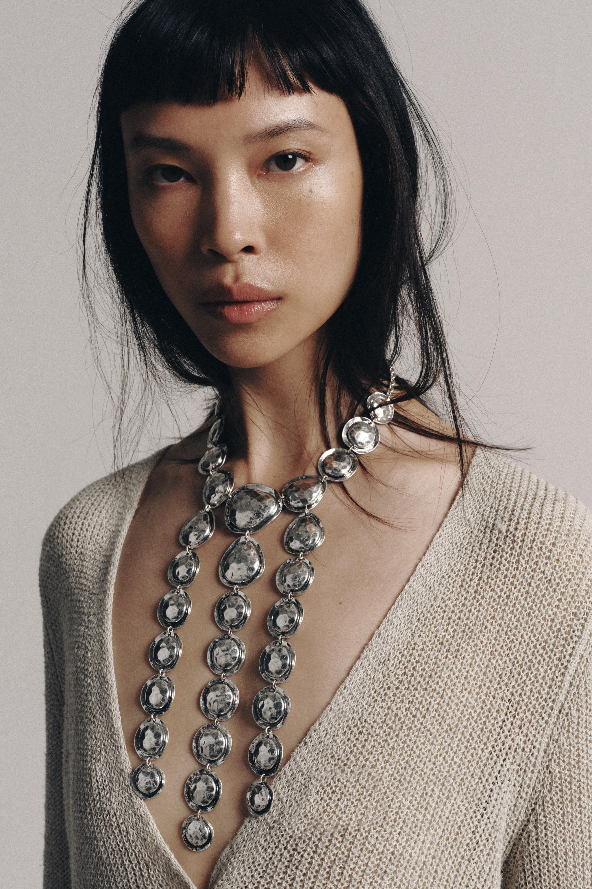 METAL PIECE NECKLACE | Zara UK
