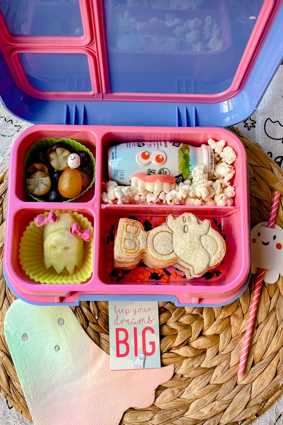 Halloween bento box school lunch 

#LTKkids #LTKHalloween #LTKSeasonal