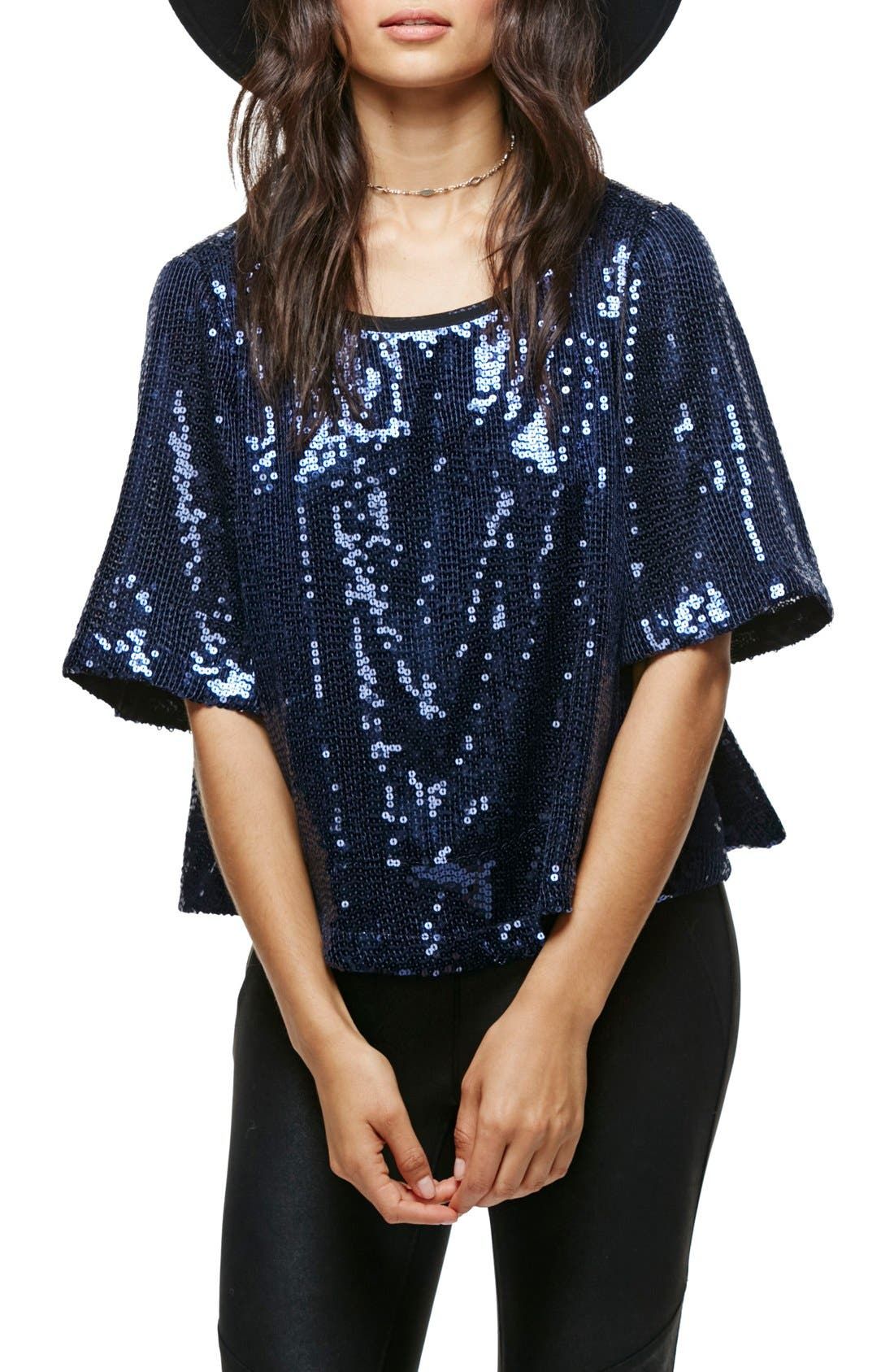 Night Fever Sequin Tee | Nordstrom