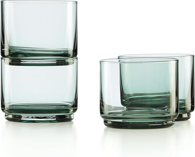 Lenox Tuscany Classics Stackable 4Pc Short Glasses, 1.84, Green | Amazon (US)