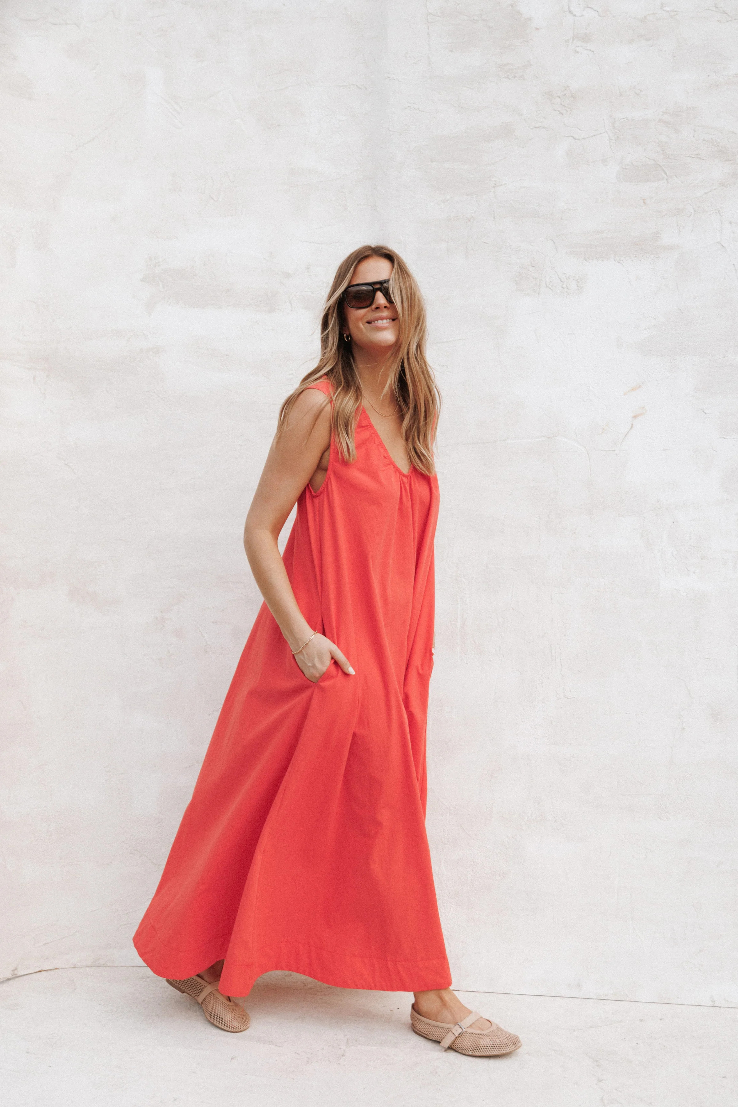 Laurita Maxi Dress - Red | Petal & Pup (US)