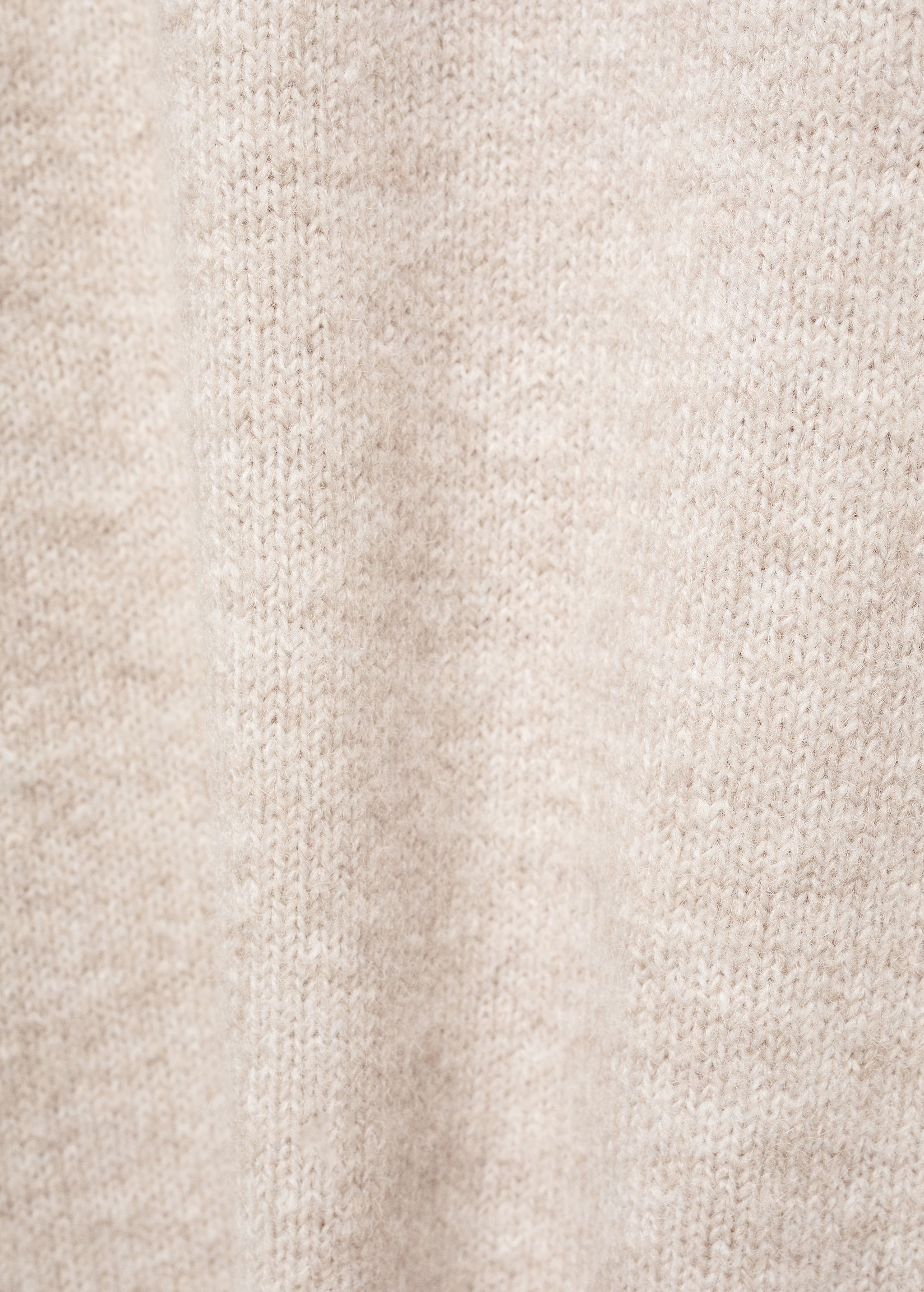 Cotton-linen round-neck knitted sweater | MANGO (UK)