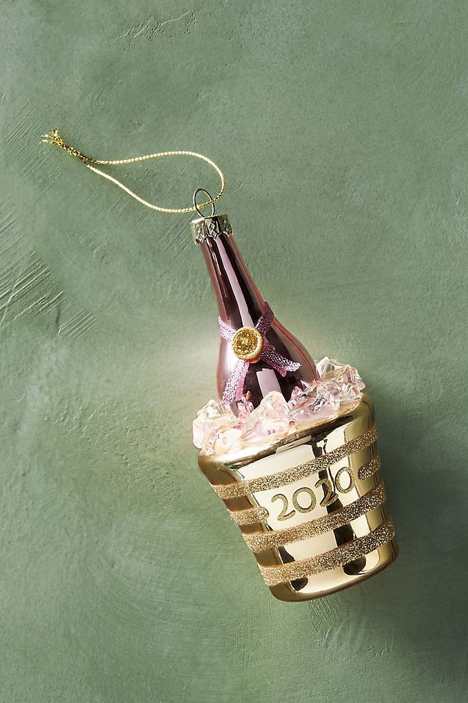 Champagne Bucket Ornament | Anthropologie (US)