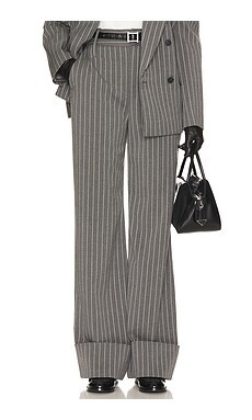 Pinstripe High Waist Cuffed Pants
                    
                    Helsa | Revolve Clothing (Global)