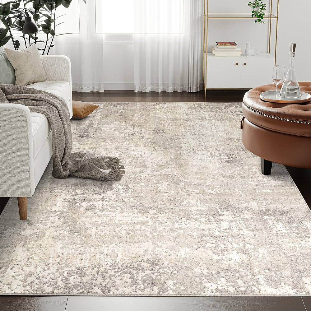 Art&Tuft Washable Rug, Anti-Slip Backing Abstract 5x7 Rug, Stain Resistant Rugs for Living Room, ... | Amazon (US)