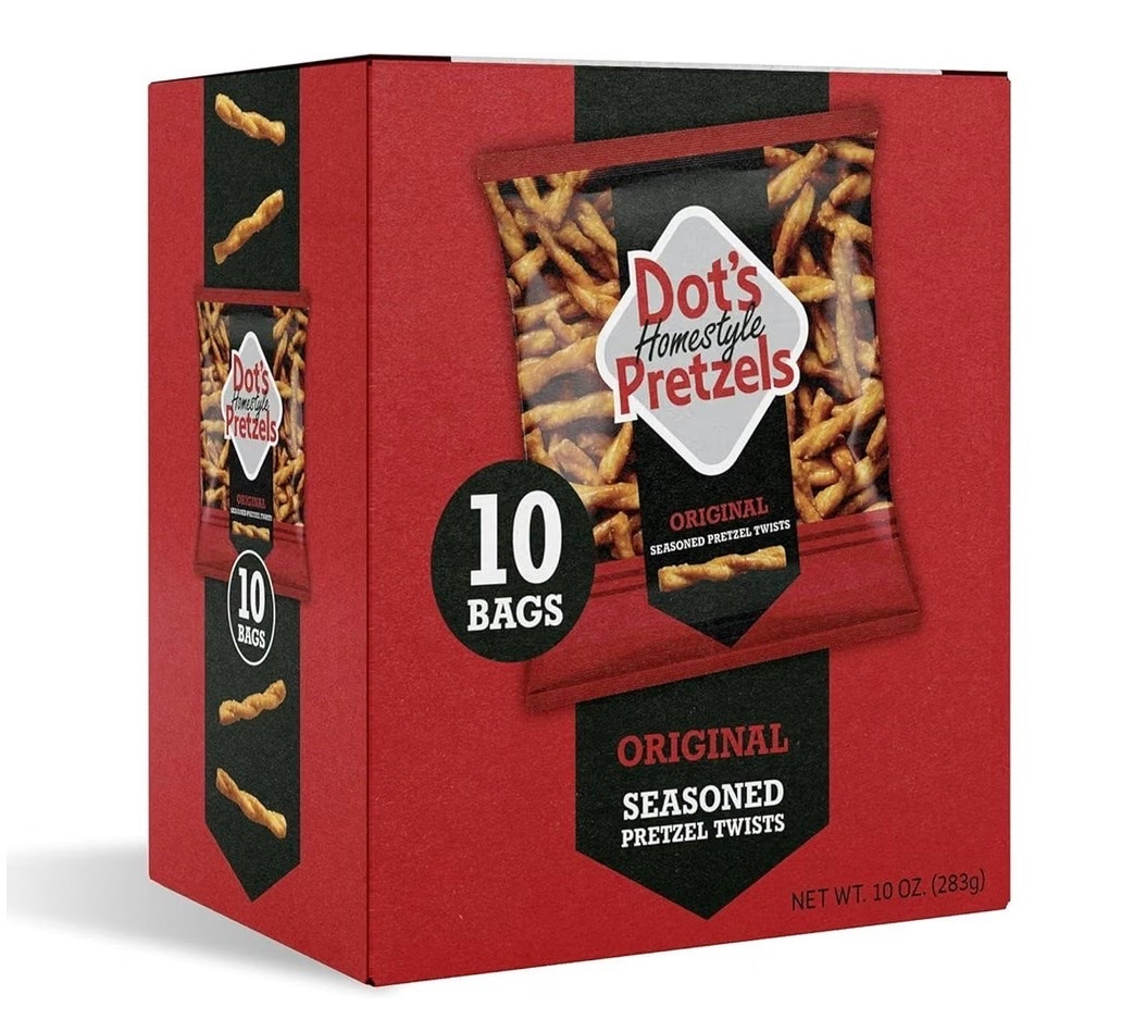 Great deal for this 10 Pack of individual bags of Dot’s Pretzels!!! These don’t often go on sale, so they’re definitely worth grabbing at a sale price 🙌🏻 Limited sale quantities available - this one will likely go fast!