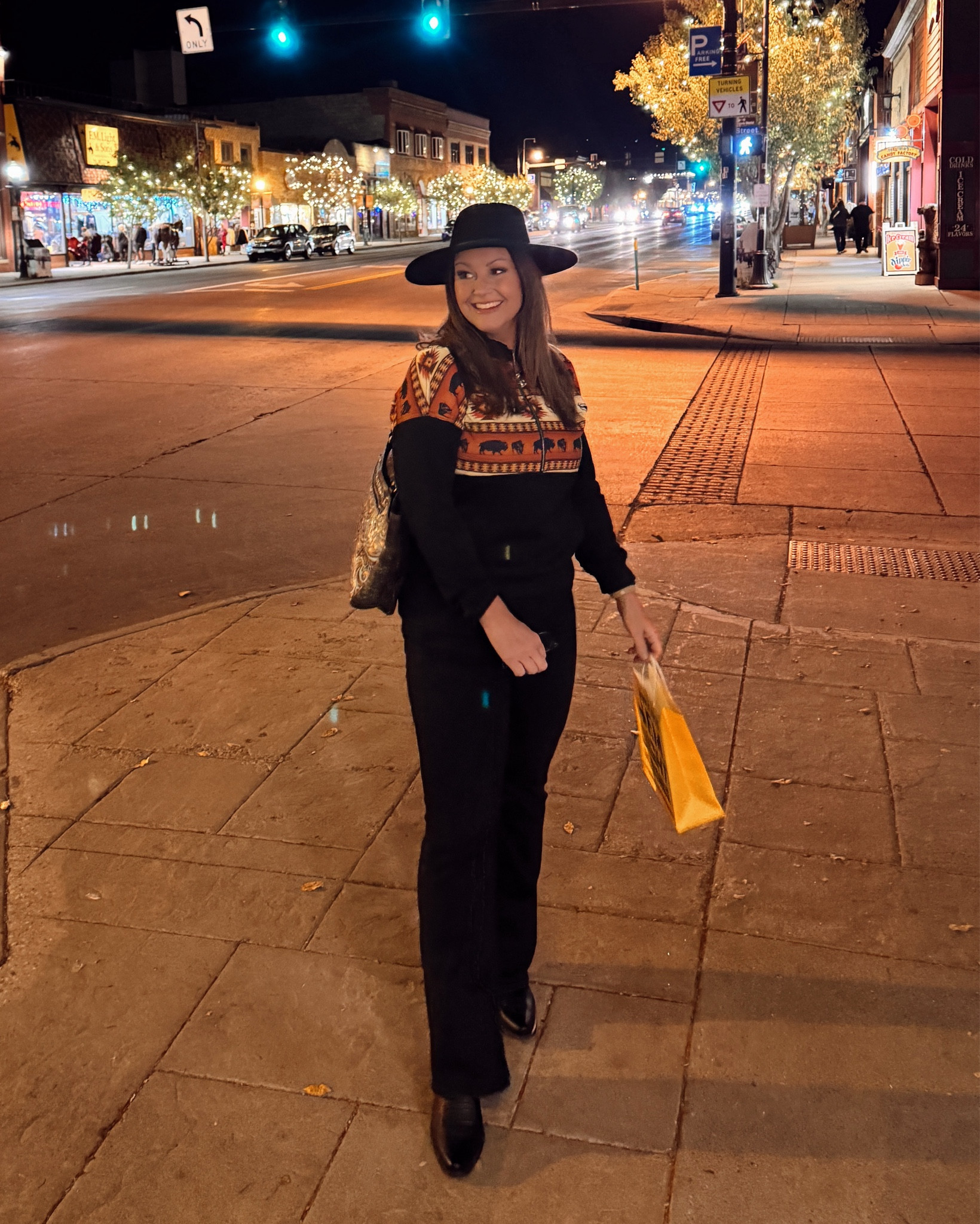 Steamboat Springs: boots are extremely cans TTS. Wearing large in sweater. 12 in jeans  
#Fallstyle #westernboots #westernstyle #widelegjeans #cowboyboots 
Boots

#LTKStyleTip #LTKTravel #LTKSeasonal