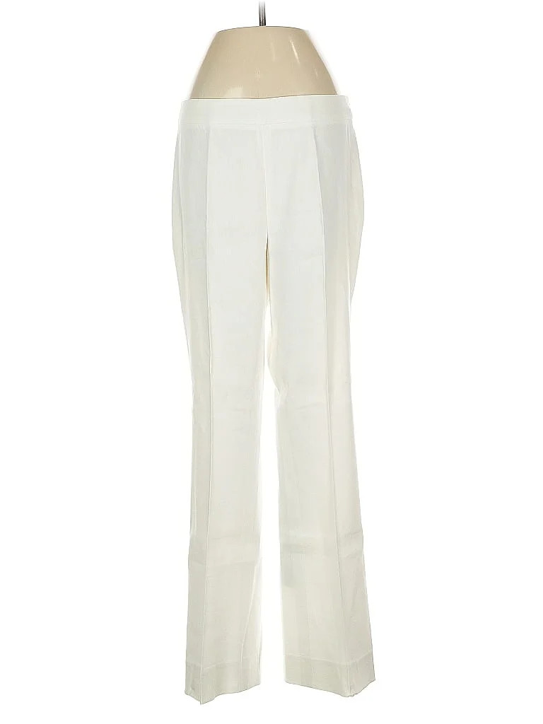 Per Se By Carlisle Ivory Linen Pants Size 4 - 89% off | ThredUp (US)