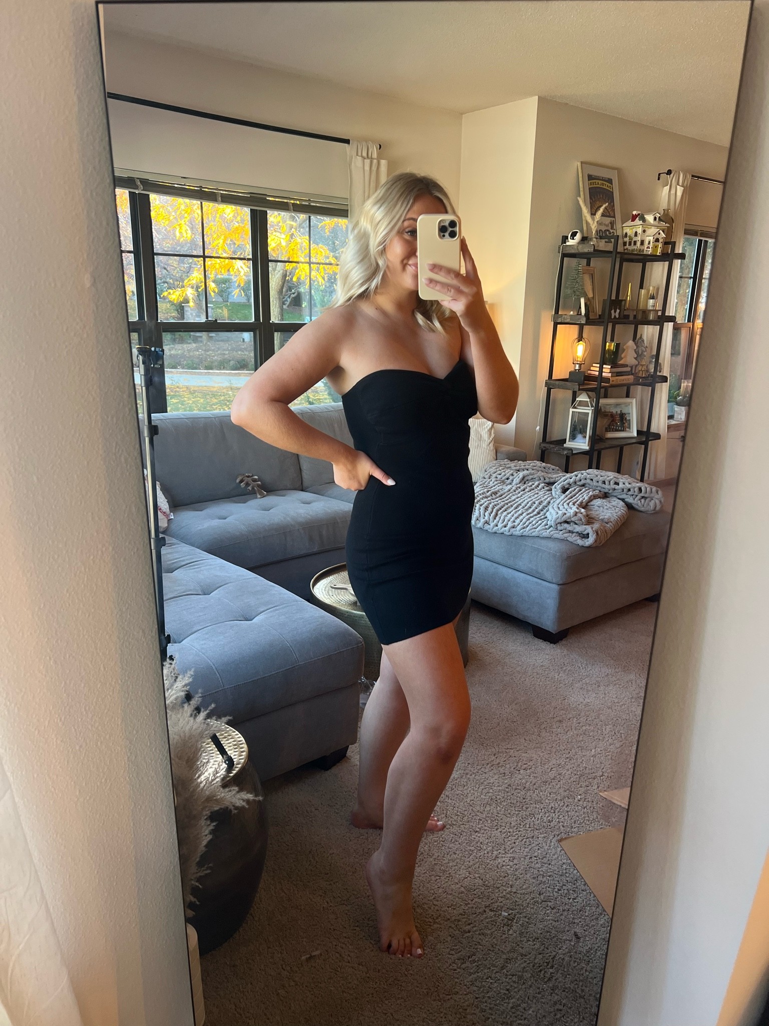 Wearing a medium 

#LTKHoliday