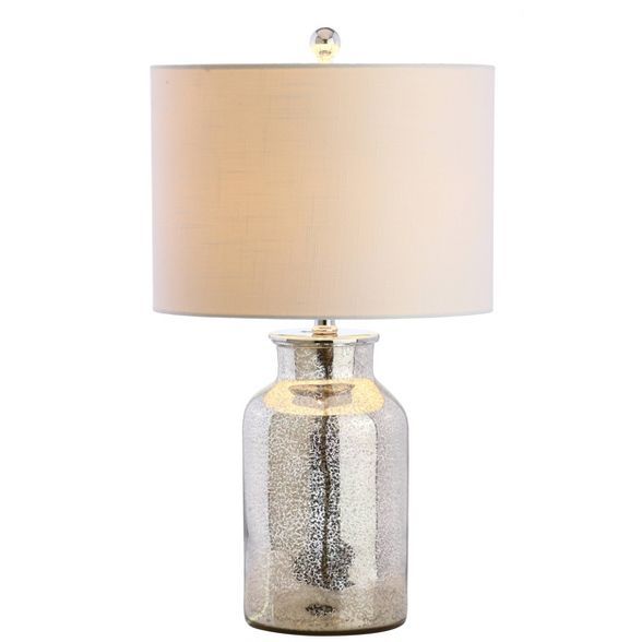 24.5" Glass Esmee Mercury Table Lamp (Includes LED Light Bulb) Silver - JONATHAN Y | Target