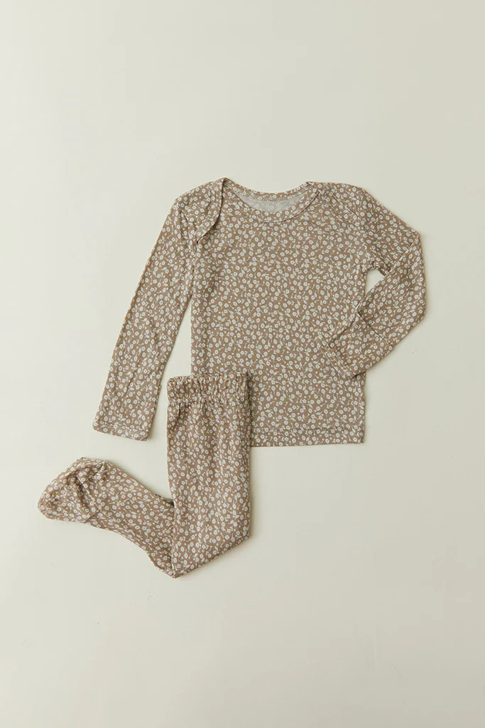 Cream Floral Sleeper | Solly Baby