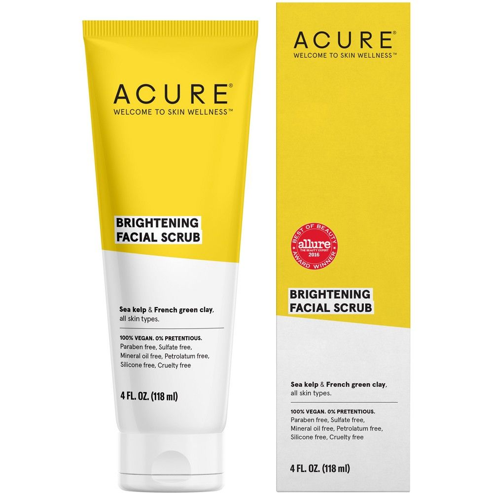 Acure Brilliantly Brightening Facial Scrub - 4 fl oz | Target