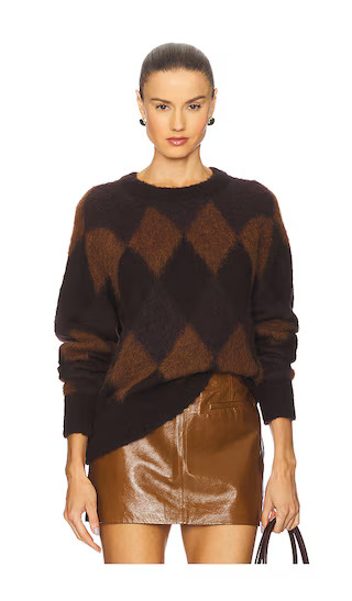 Ezra Sweater in Deep Plum, Bronco & Dark Umber | Revolve Clothing (Global)