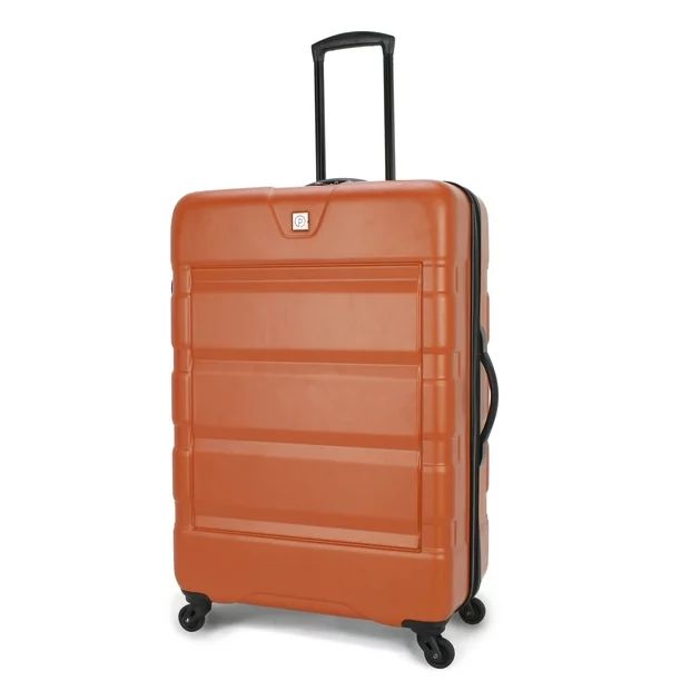 Protege 28" Checked Colossus ABS Hard Side Luggage with Spinner Wheels, Orange | Walmart (US)