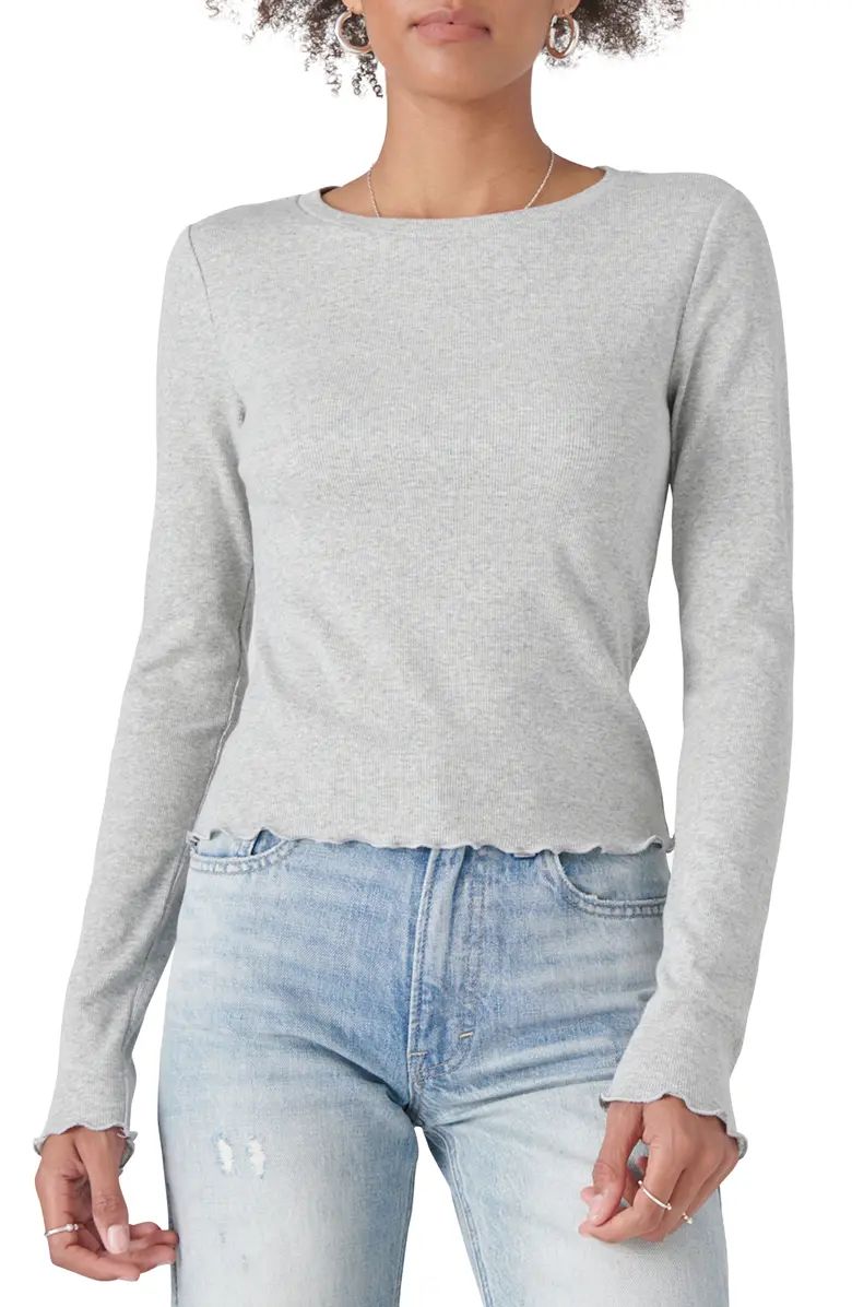 Lucky Brand Cotton Blend Crewneck Top | Nordstrom | Nordstrom