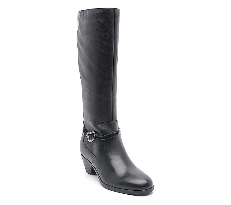 Cobb Hill Leather Tall Shaft Boot- Presley | QVC