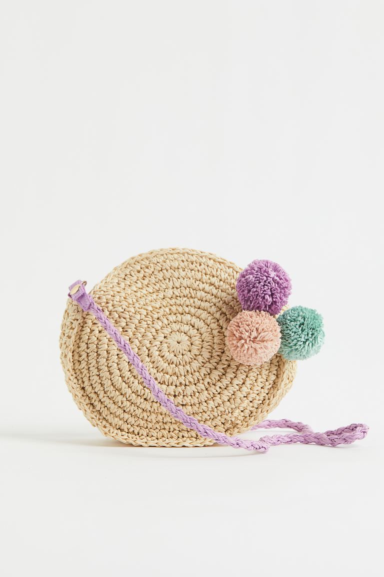 Embroidered Straw Bag | H&M (US)