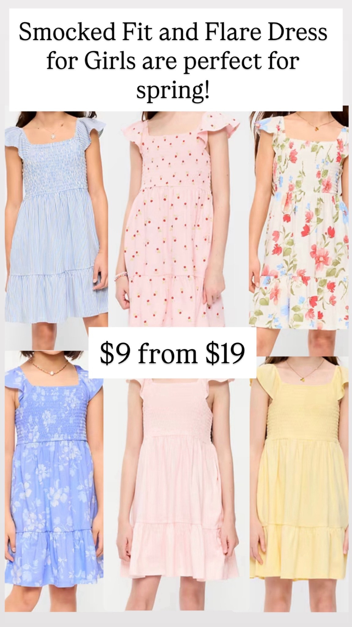 Fit and flare dresses are on sale right now for girls. Only nine dollars.

#LTKKids #LTKSaleAlert