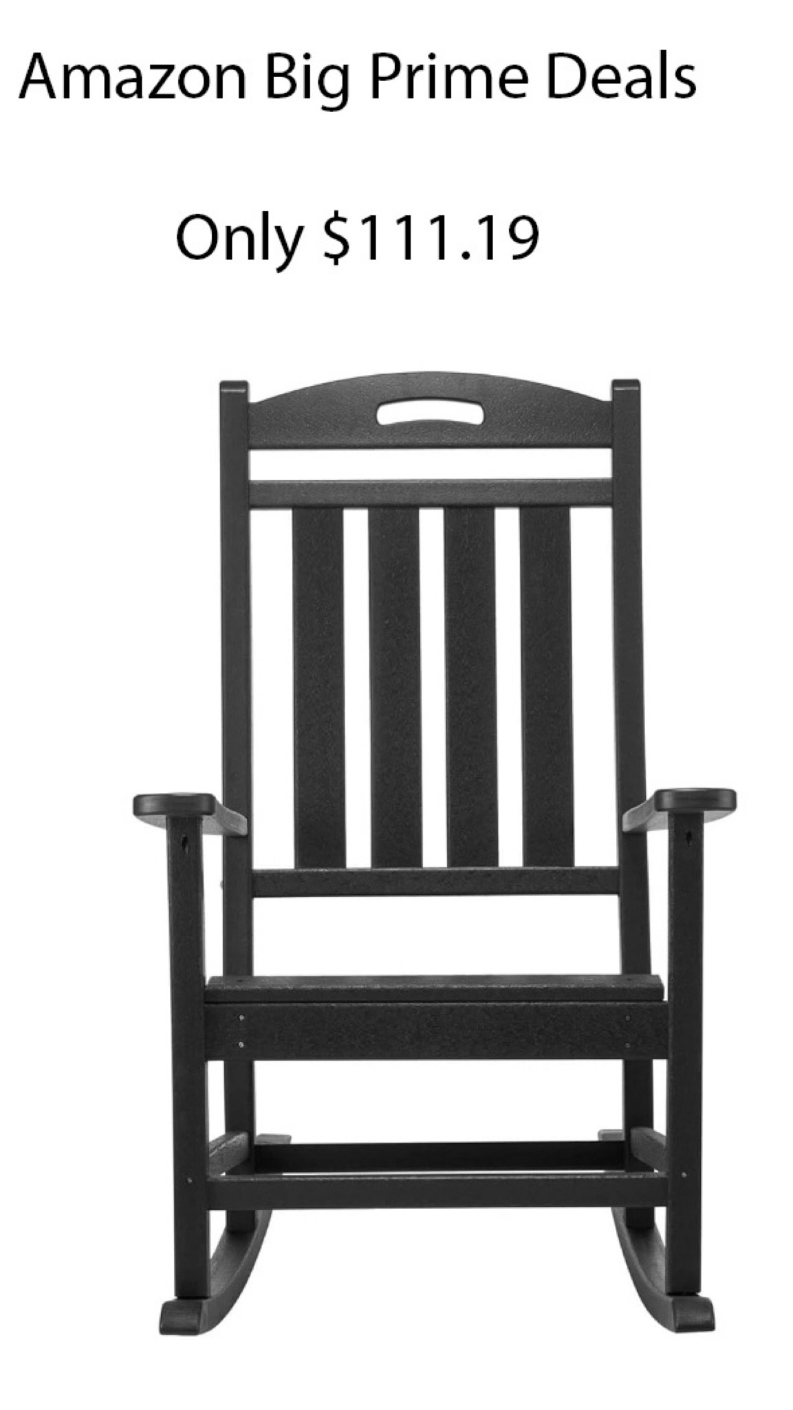 BIG PRIME DEALS!!! Last day!!!
Love this rocker for only $111.19