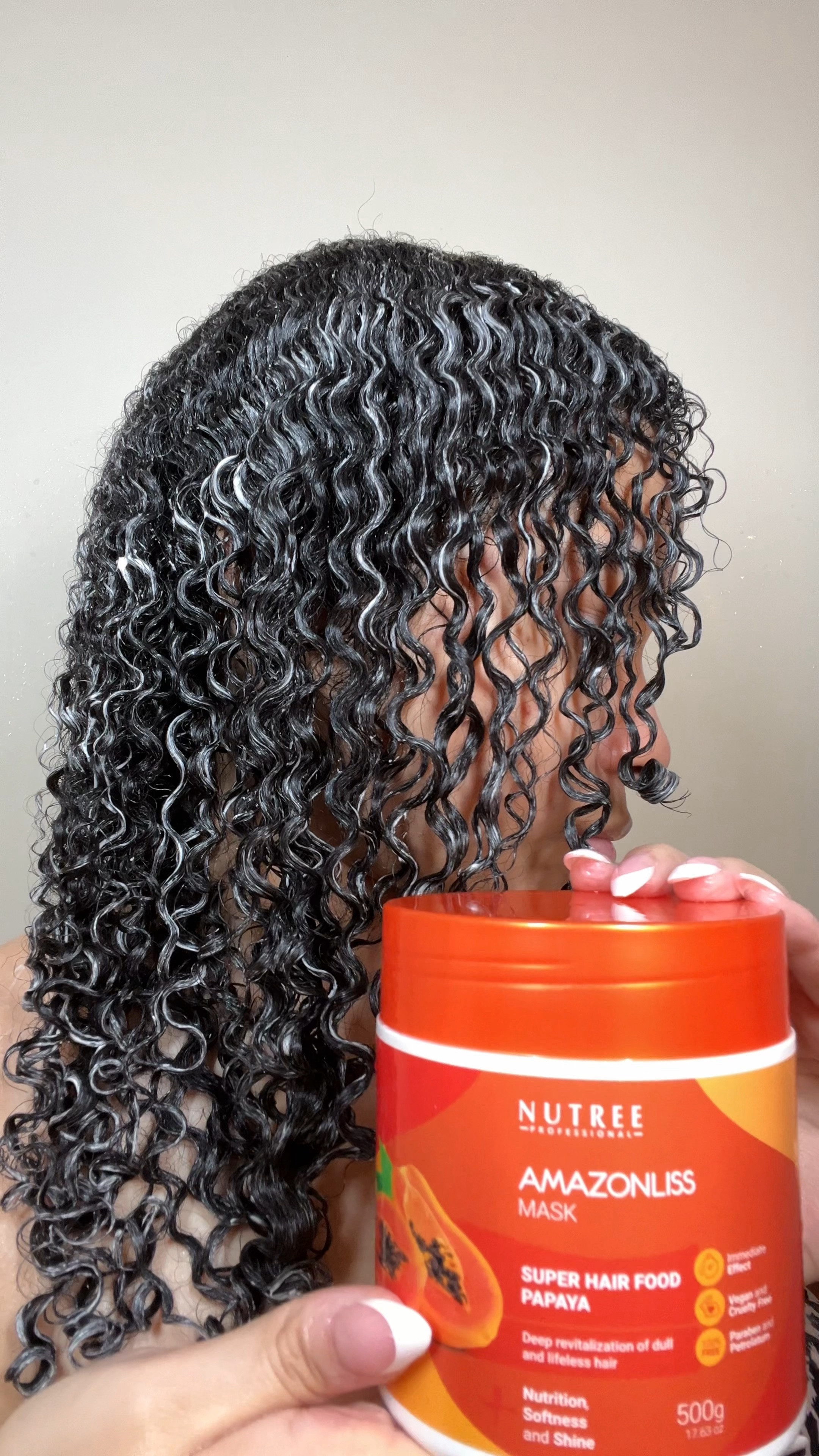 The colder weather has been effecting my curls which has caused my hair to be way more dry and I’ve been needing to use a hair mask for deep hydration. The @nutreeusa Professional Amazonliss Super Hair Food Papaya Mask has helped my curls a ton and I get immediate results of Nutrition, Softness, and Shine. This hair mask helps replace my curls natural oils, lipids, and prevents my hair from drying out. 💁🏻‍♀️➰

🌱 It’s vegan and cruelty free & 💯 free from paraben and petrolatum!
Use my code “INSTA20” for 20% off!
#ad #nutreeusa #liketkit #liketk.it

#LTKVideo #LTKfindsunder50 #LTKGiftGuide