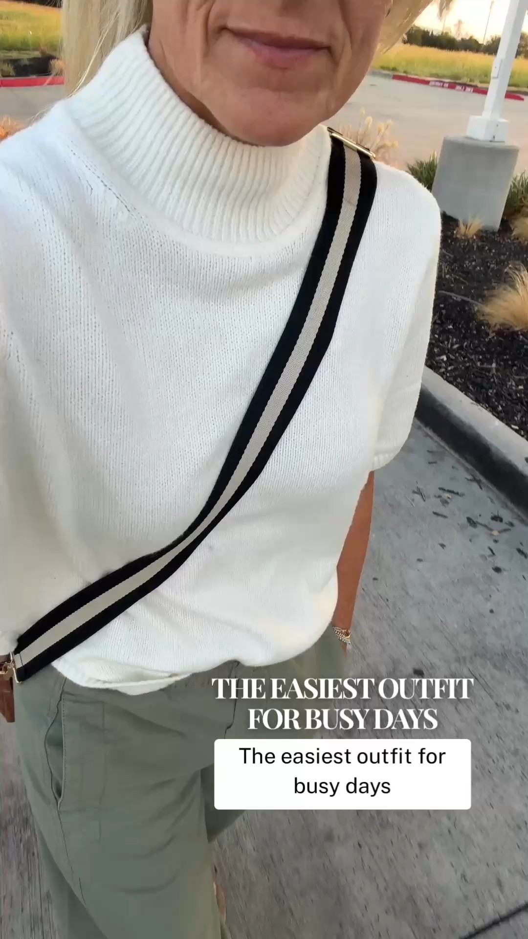 This is one of those outfits I keep reaching for. The lightweight cashmere-soft sweater is so comfortable, and I love it with these pull-on pants for an easy, polished everyday look. Add sneakers and a crossbody and you’re ready for errands or lunch.

#LTKootd #LTKOver40 #LTKdayinmylife