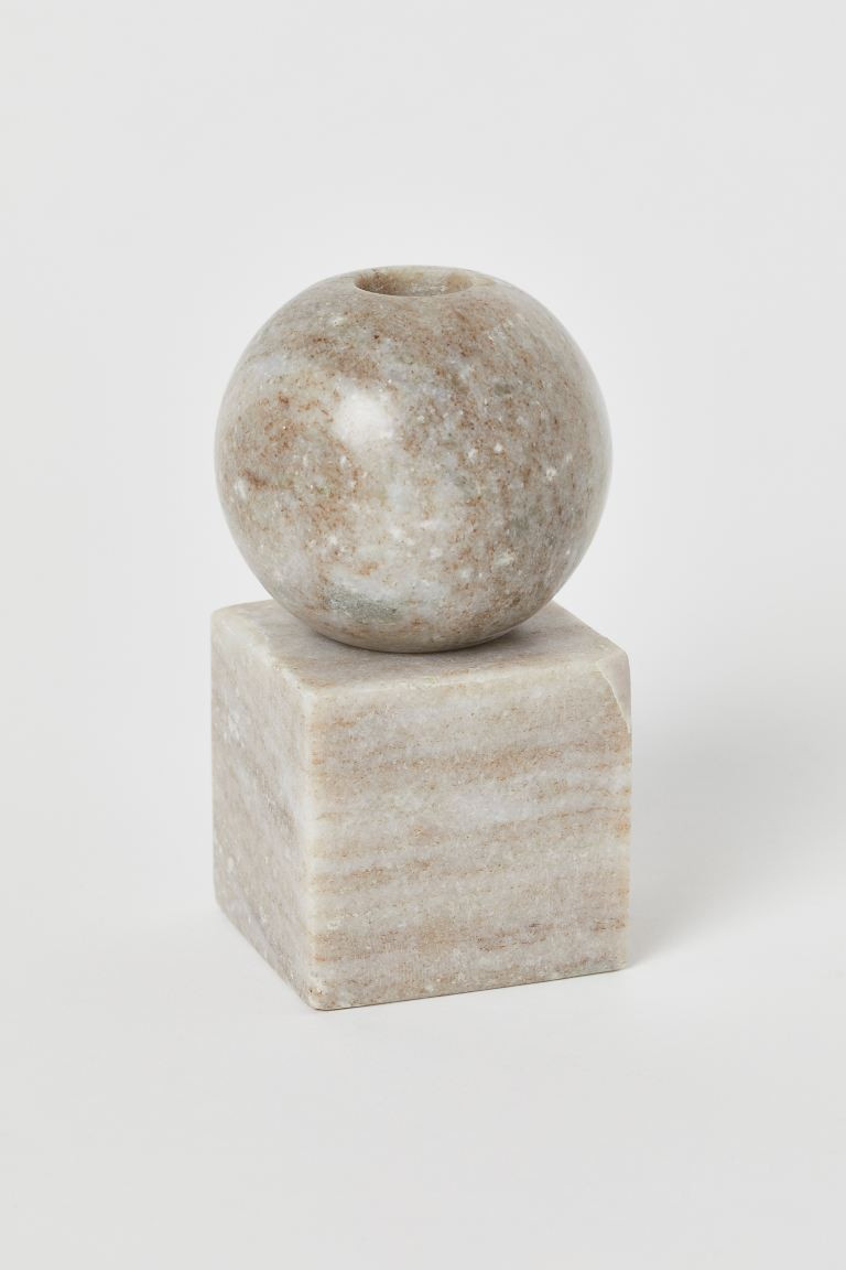 Small Marble Candlestick | H&M (US + CA)