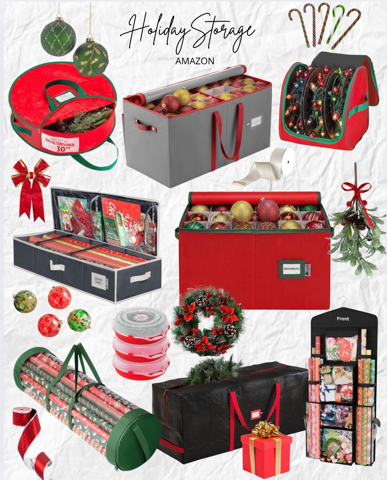 Storage for all your Christmas decor! Amazon storage. 

#LTKFindsUnder50 #LTKHoliday #LTKSeasonal