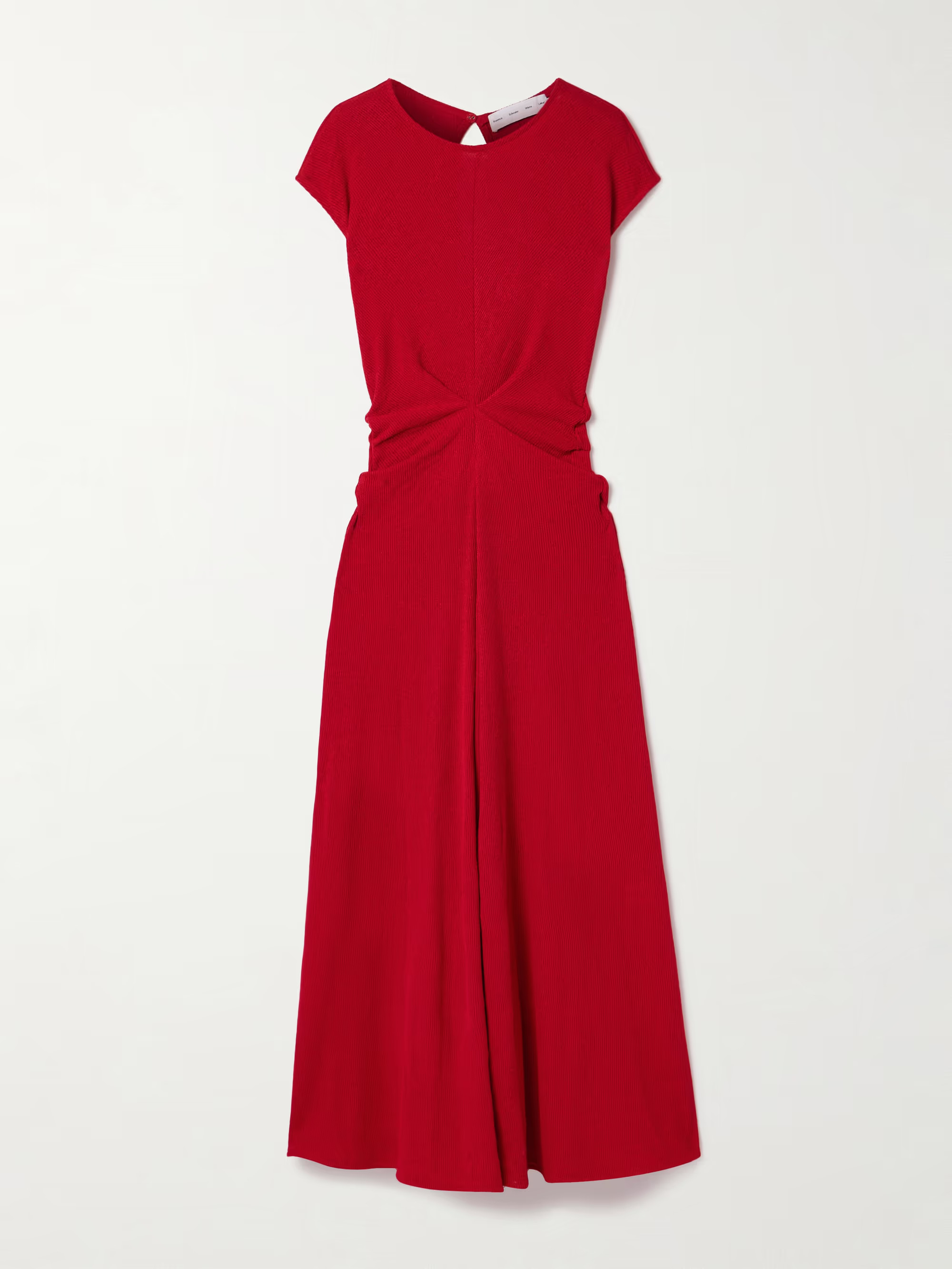Gathered ribbed-knit maxi dress | NET-A-PORTER (UK & EU)