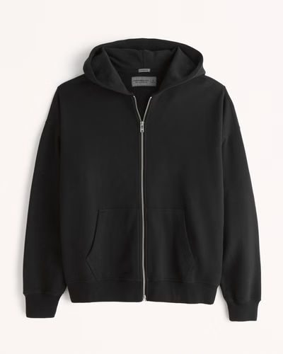 Men's Essential Full-Zip Hoodie | Men's Clearance | Abercrombie.com | Abercrombie & Fitch (US)