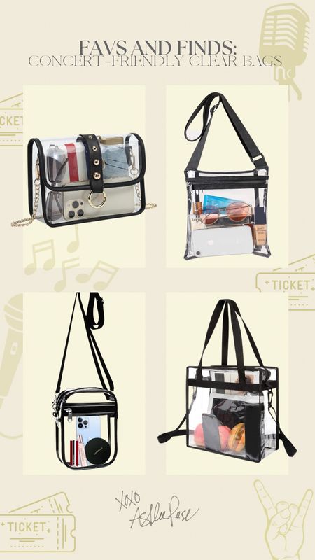 the perfect bag(s) for all the concerts you have coming up 🛄🎶🎫

Clear Bags, Stadium Friendly Bags 
