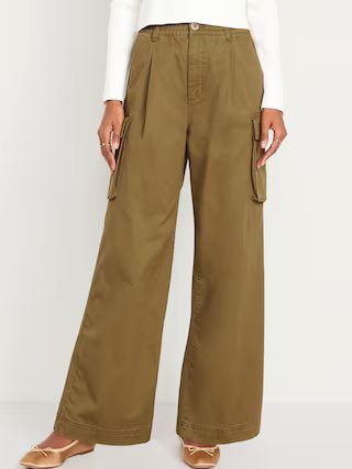 Extra High-Waisted Super Wide-Leg Cargo Pants | Old Navy (US)