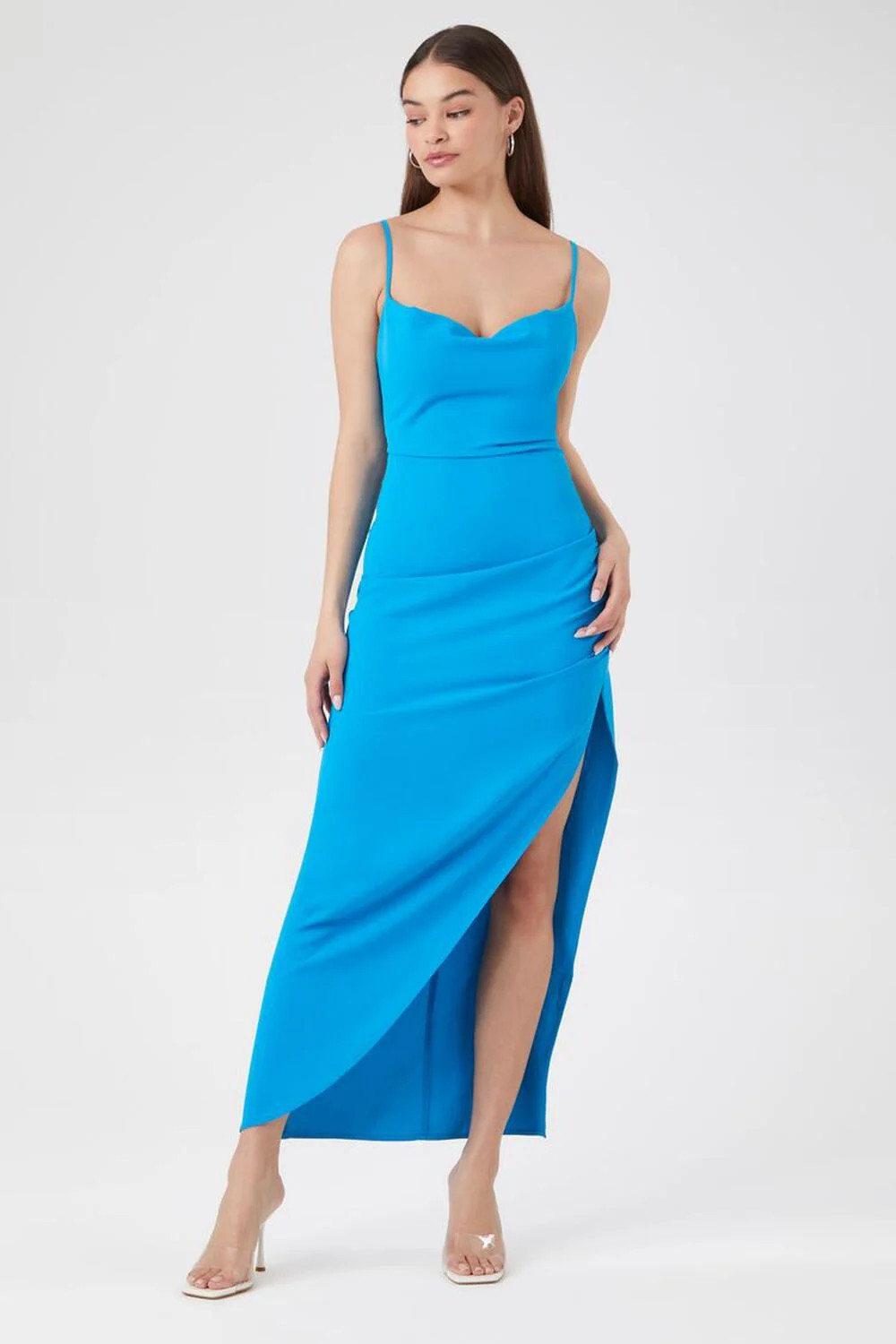 Cowl Neck Maxi Slip Dress | Forever 21 (US)