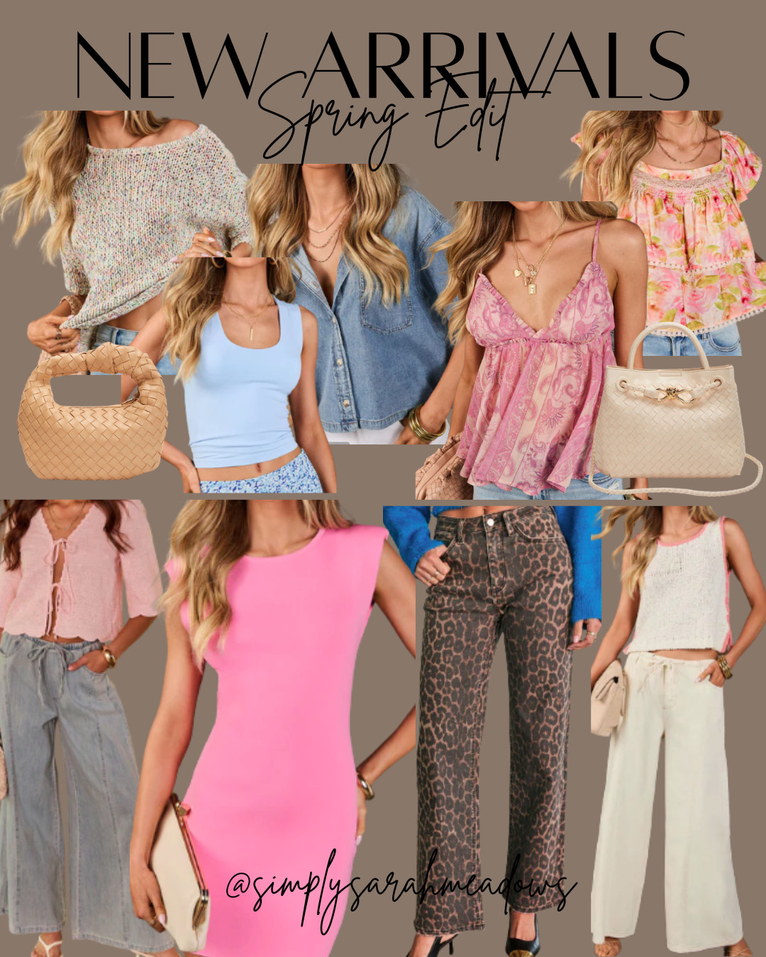 Spring new arrivals are here and I'm obsessed! From lightweight knits + easy denim to the prettiest pinks and statement leopard - these pieces are so good for mixing, matching, and transitioning into warmer days. Effortless, flattering and perfect for everyday wear or dressing up! Use code FEB35 for 35% off. #LTKStyle #LTKSpring #NewArrivals #SpringFashion #CausalChic #EverydayStyle #MomStyle #StyleInspo #TrendingNow #LTKUnder100 #SpringOutfits #WardrobeRefresh 

 #LTKSeasonal #LTKOver40 #LTKSaleAlert
